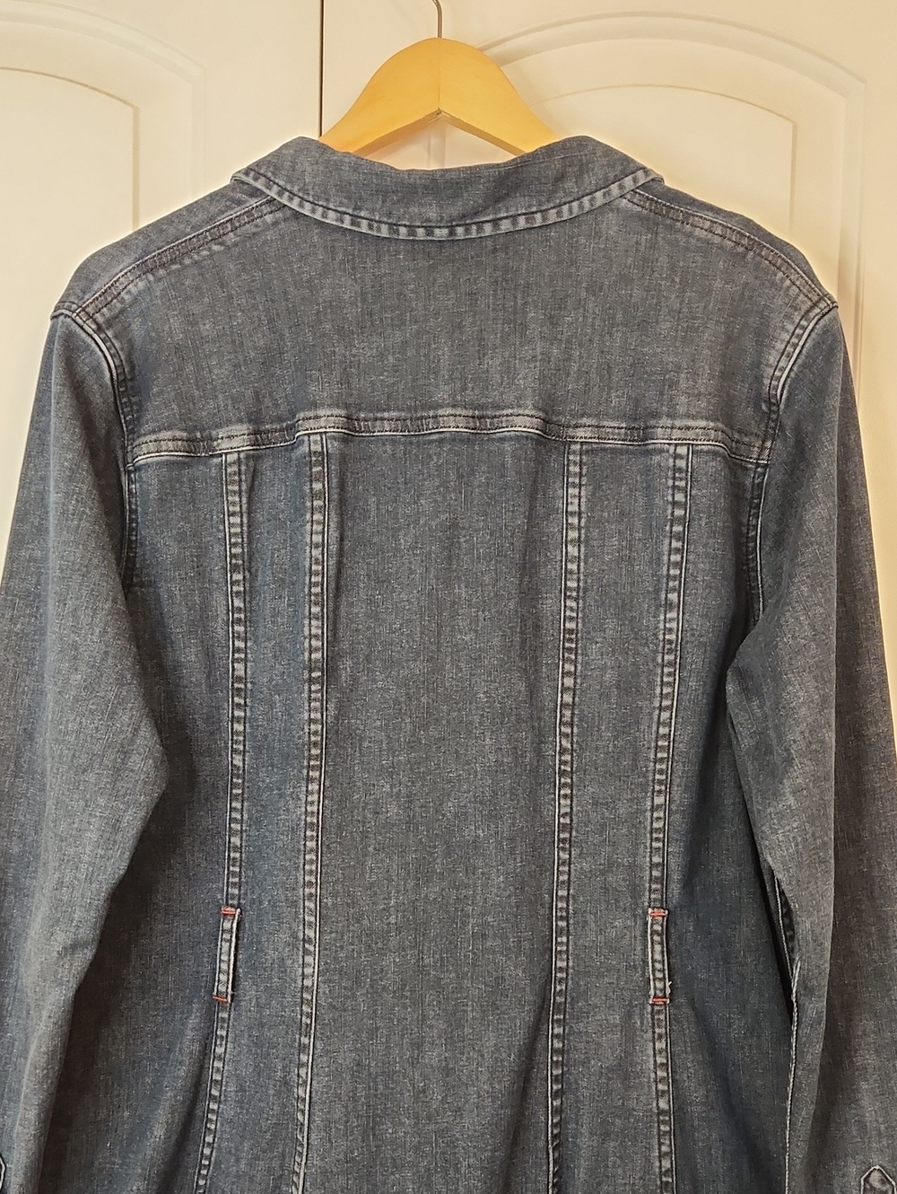 BODEN Laura Denim Button Front Stretch Shirt Dress Size 16L - Picture 9 of 16